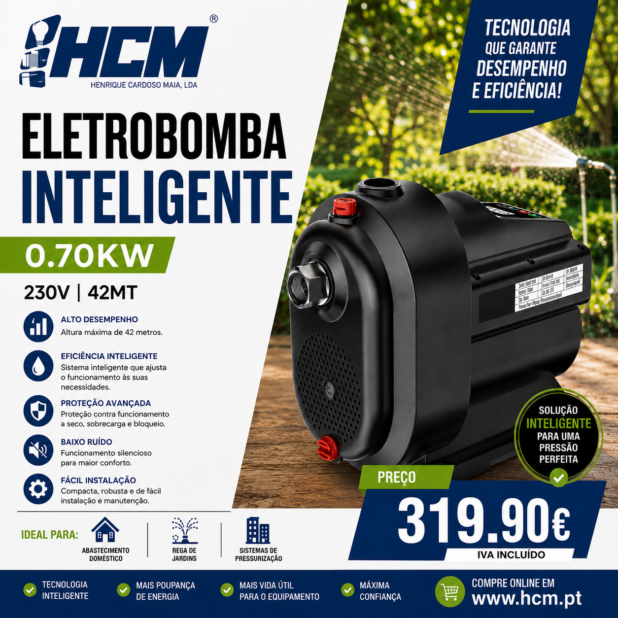Eletrobomba Inteligente Ultra Eficiente